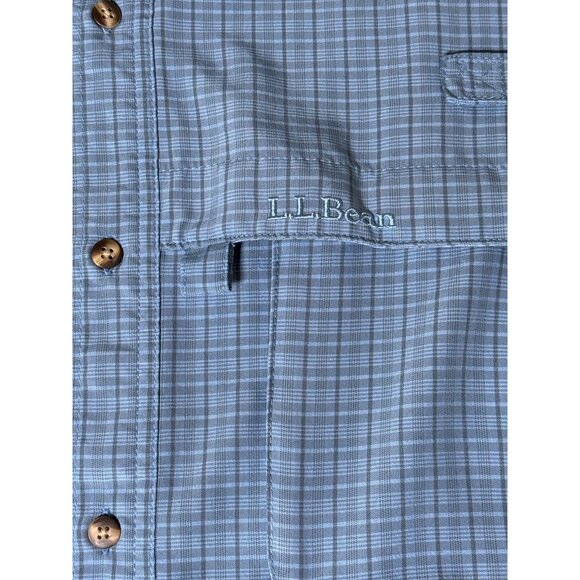 L.L. Bean Mens Shirt Size XL Tropicwear Sunblocking Mesh Pockets Outdoor Fishing - Picture 7 of 11